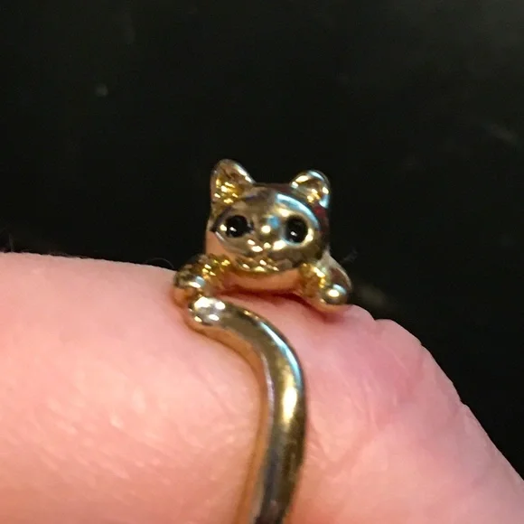 brand unknown Jewelry Cute Cat Wraparound Ring Size Poshmark